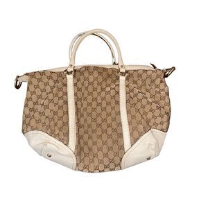 Gucci oversized gg canvas tote